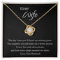 To My Wife - Love Knot Necklace