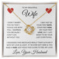 To My Beautiful Wife | I Married you | Love Knot necklace