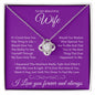 To My Beautiful Wife | Love Knot Necklace |