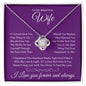 To My Beautiful Wife | If I could give you (Love Knot Necklace)