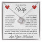 To My Beautiful Wife | I Married you | Love Knot necklace