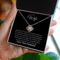 To My Wife | I'm grateful | Love Knot necklace