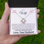 To My Wife | You Are The Best Thing | Love Knot Necklace