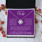 To My Beautiful Wife | If I could give you (Love Knot Necklace)
