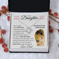 To My Daughter | Daughter Father Lion (Love Knot Neckace)