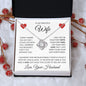 To My Beautiful Wife | I Married you | Love Knot necklace