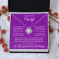 To My Beautiful Wife | Love Knot Necklace |