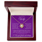 To My Beautiful Wife | Love Knot Necklace |