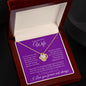 To My Beautiful Wife | Love Knot Necklace |