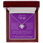 To My Beautiful Wife | Love Knot Necklace |