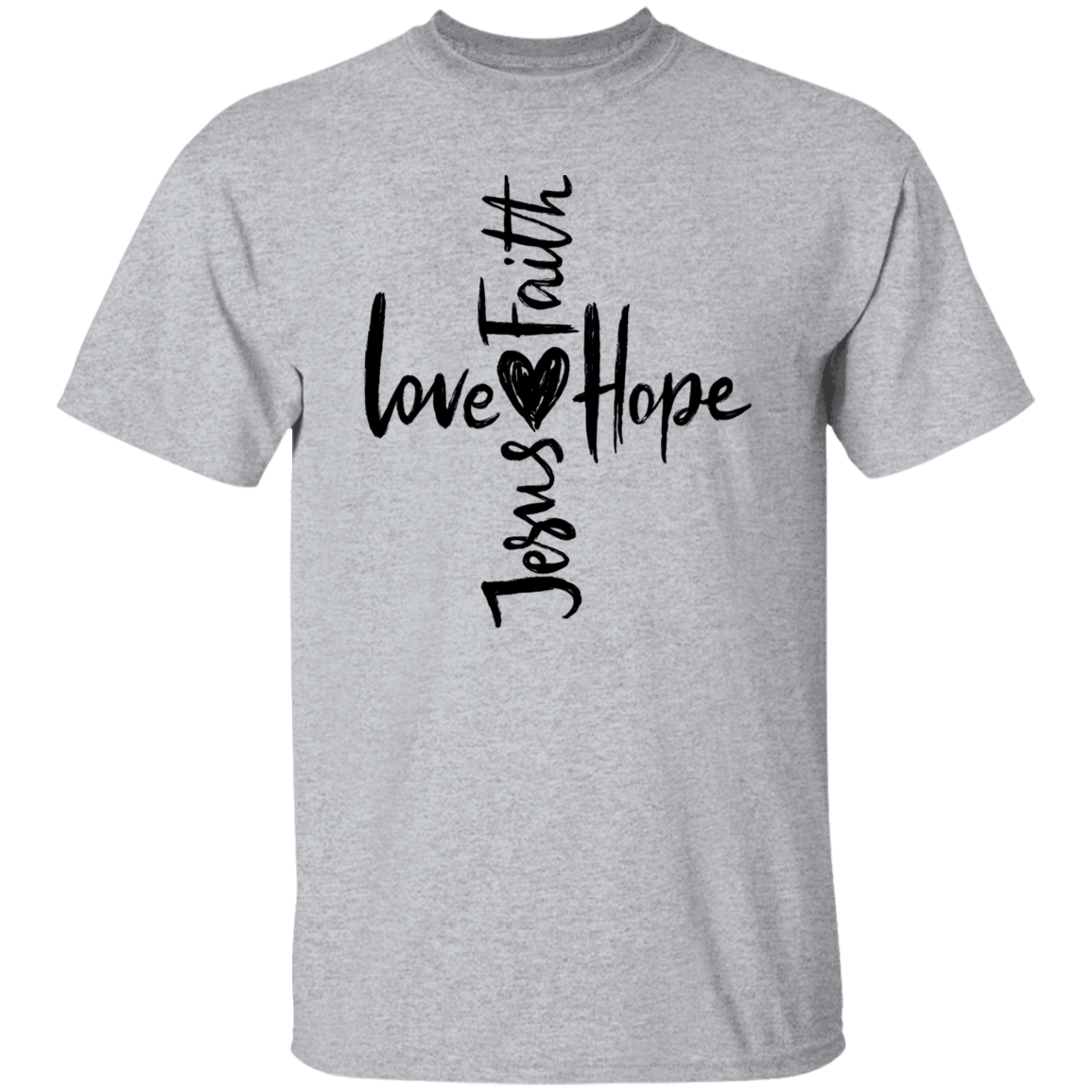 Jesus Love Faith Hope Unisex T-Shirt