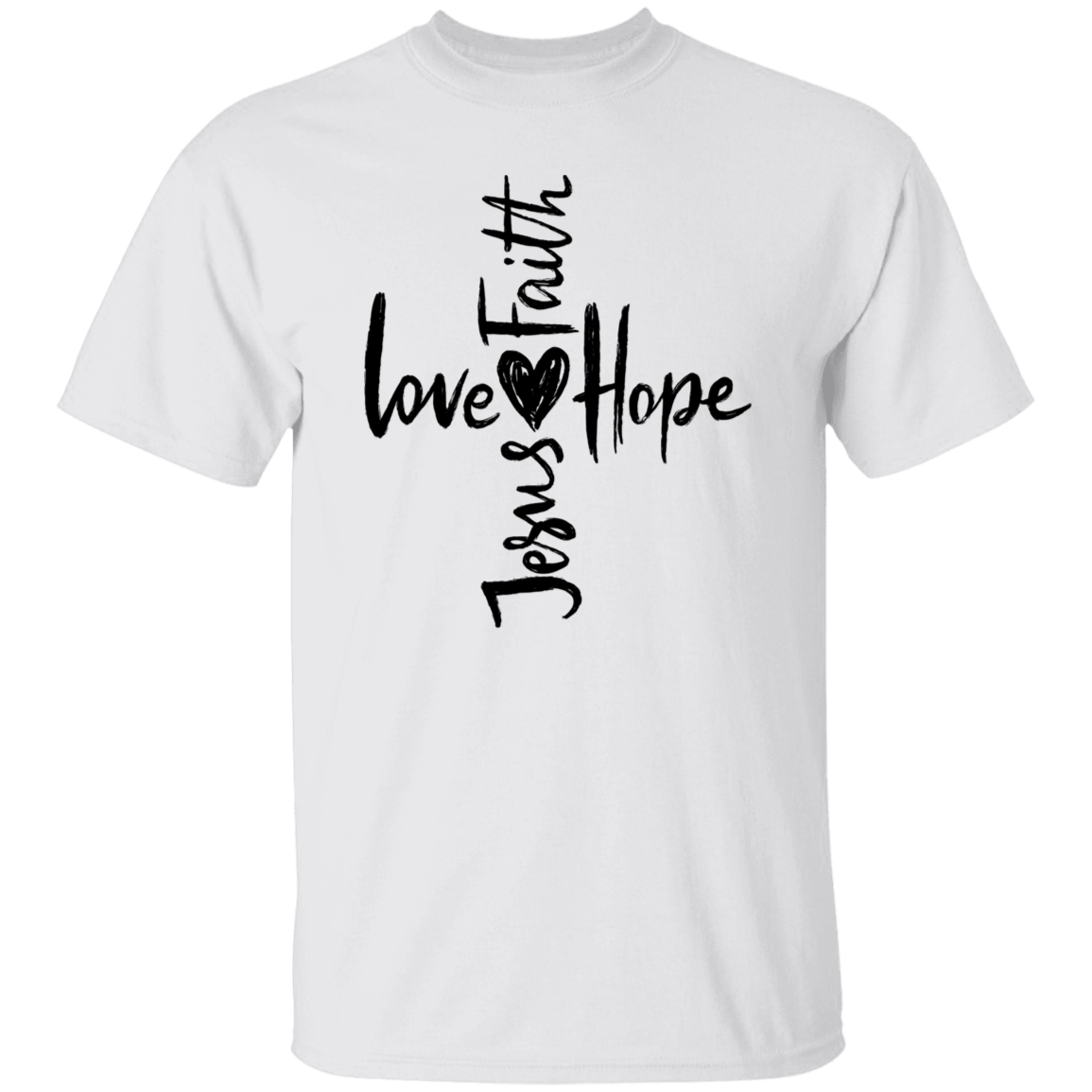 Jesus Love Faith Hope Unisex T-Shirt