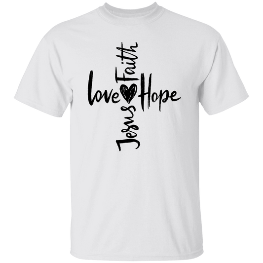 Jesus Love Faith Hope Unisex T-Shirt