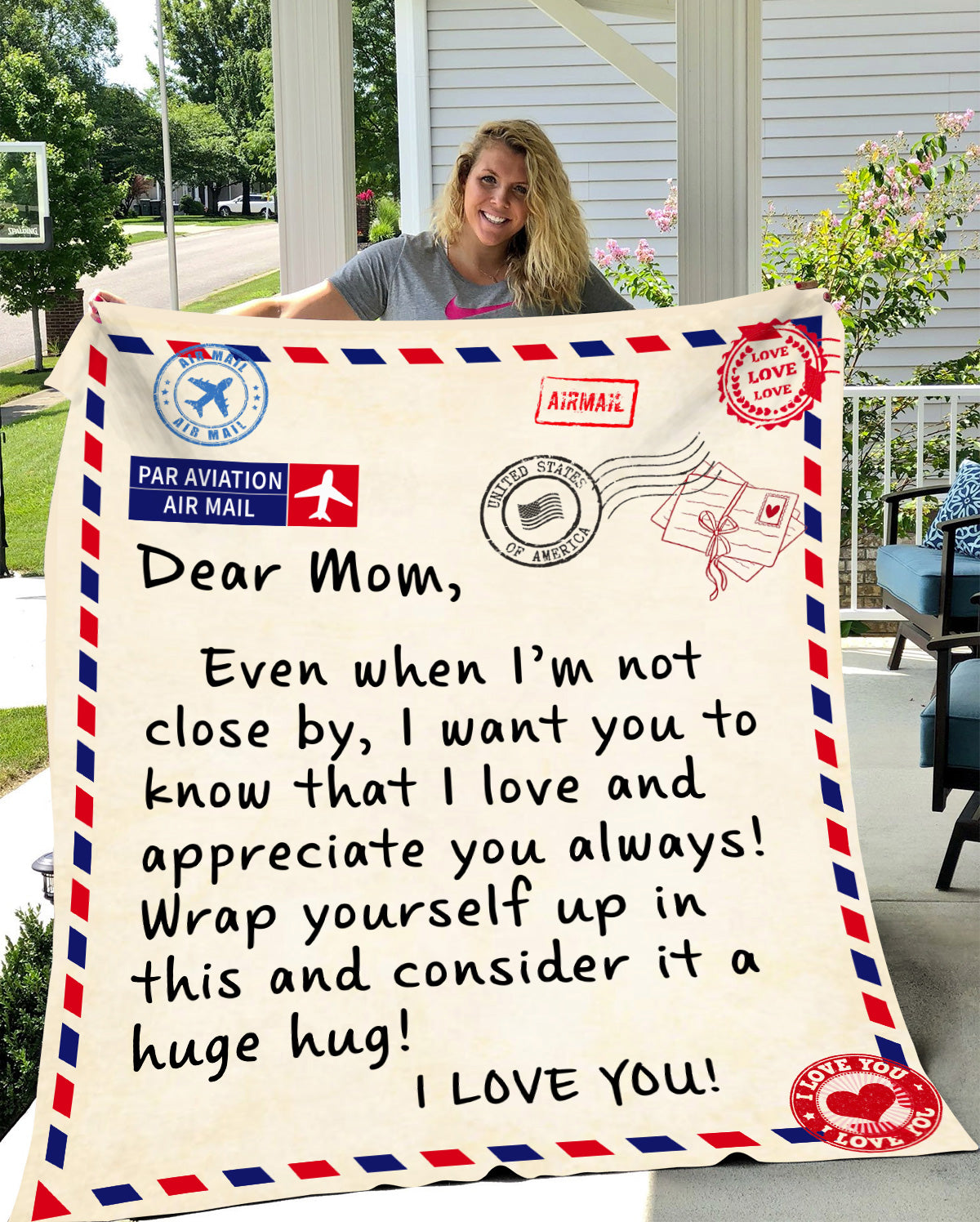 Dear Mom Cozy Plush Fleece Blanket 50x60