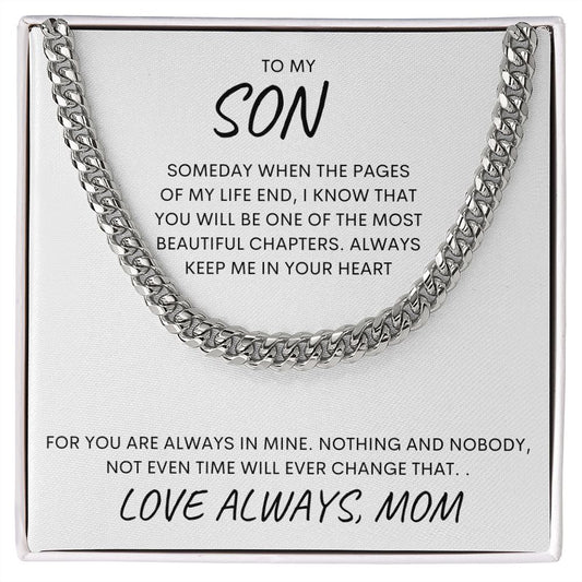 To My Son - Someday (Cuban Link Necklace