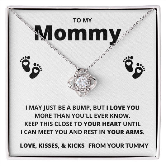 To My Mommy | Keep this close to your Heart | Love Knot Necklace