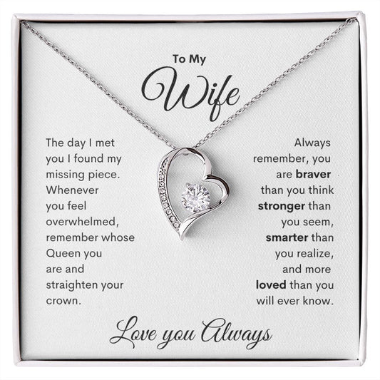 To My Wife - Forever Love Necklace