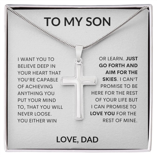 To My Son - Cross Necklace